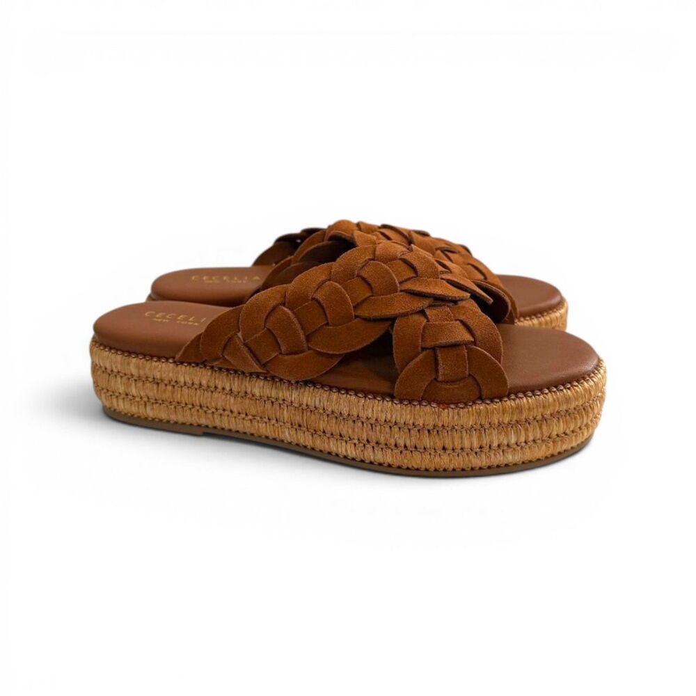 Cecelia New York GRACE Oak Suede Sandals, NEW in Box! Size 9.5